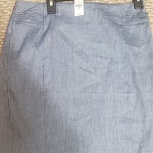 Denim Colored Express Pencil Skirt